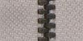 Blixtlås 4 mm metall Beige
